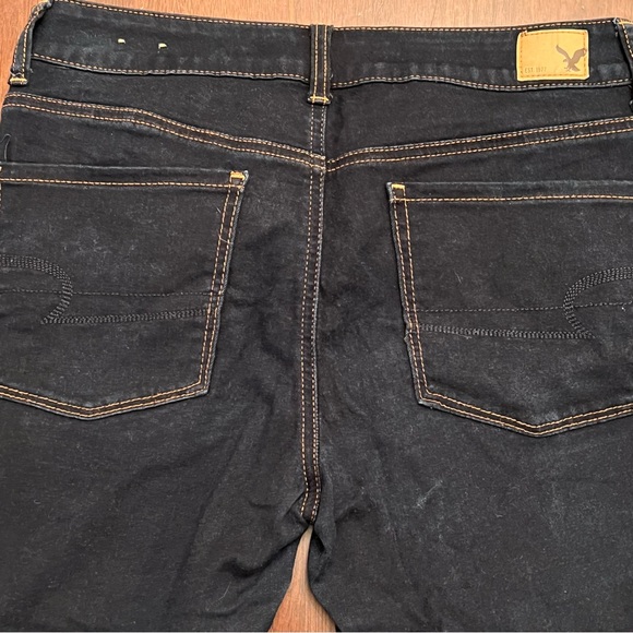 American Eagle Dark Wash Stretchy Denim Jeggings - Picture 5 of 10
